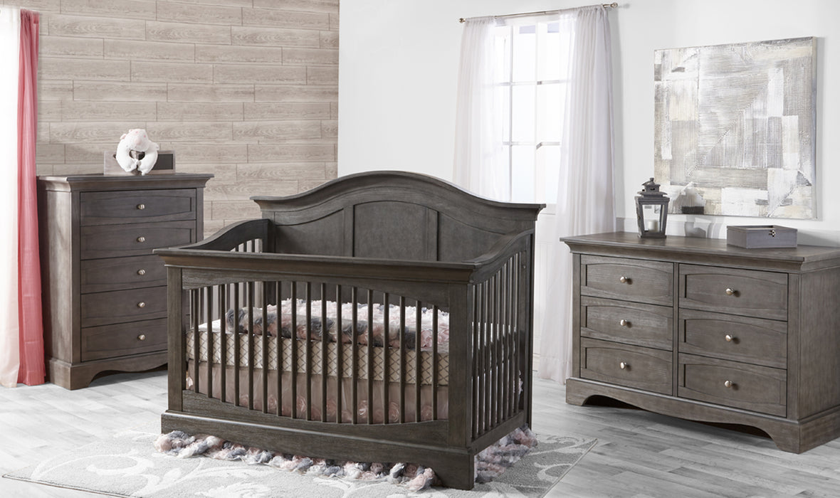 Pali Enna 3 Piece Nursery Set - Forever Crib + Double Dresser + Chest