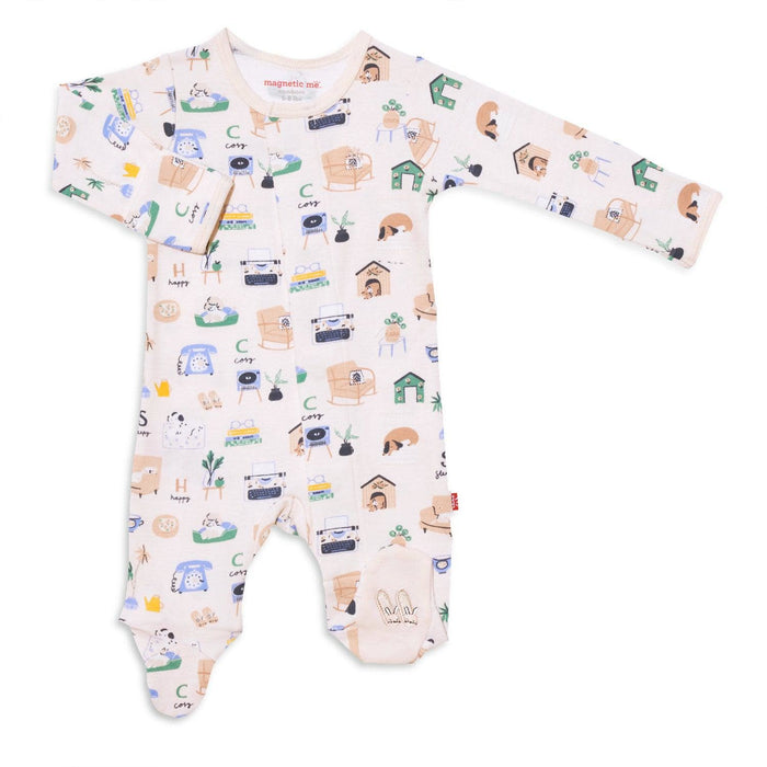 Magnetic Me Cozy Days Organic Cotton Magnetic Footie