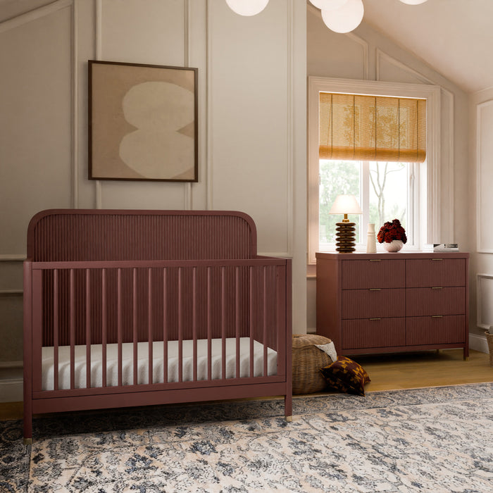 Namesake Brimsley 2 Piece Nursery Set - 4-N-1 Convertible Crib + Double Dresser
