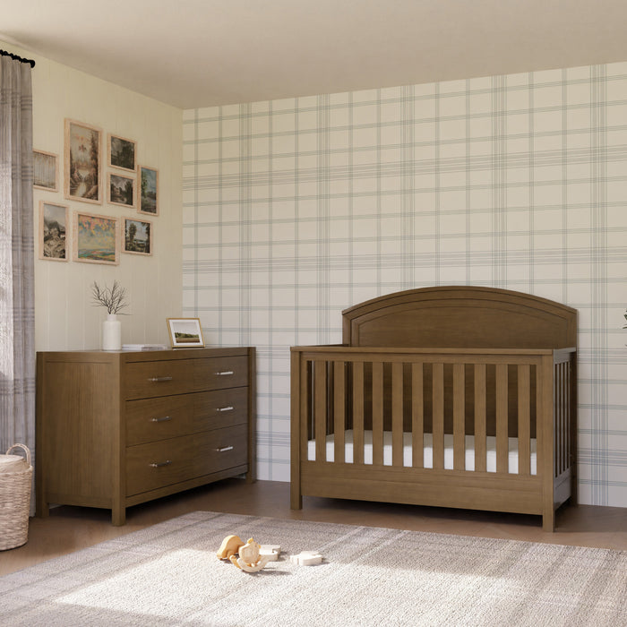 Monogram by Namesake Hemsted 2 Piece Nursery Set - Convertible Crib + Double Dresser