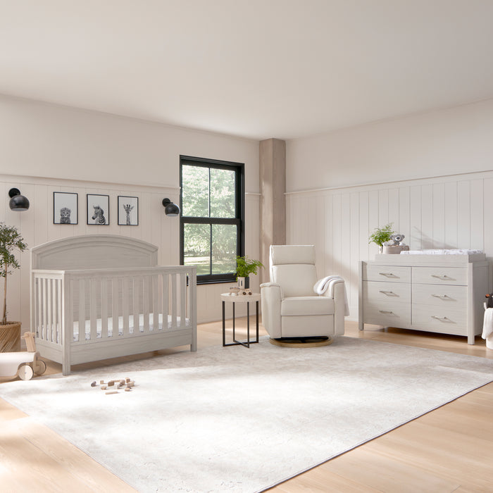 Monogram by Namesake Hemsted 2 Piece Nursery Set - Convertible Crib + Double Dresser