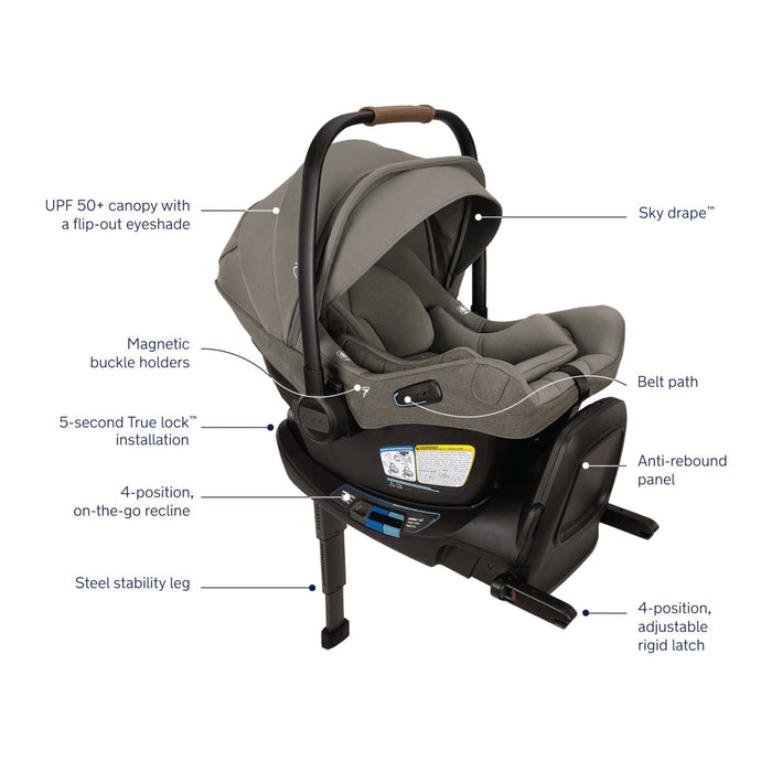 Nuna PIPA Aire RX Infant Car Seat + RELX Base
