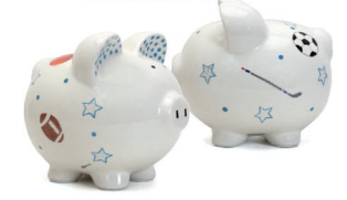 Child to Cherish Sports Paper Star Piggy Bank