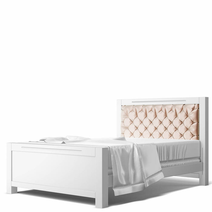 Romina Furniture Ventianni Full Bed w/ Tufted Headboard