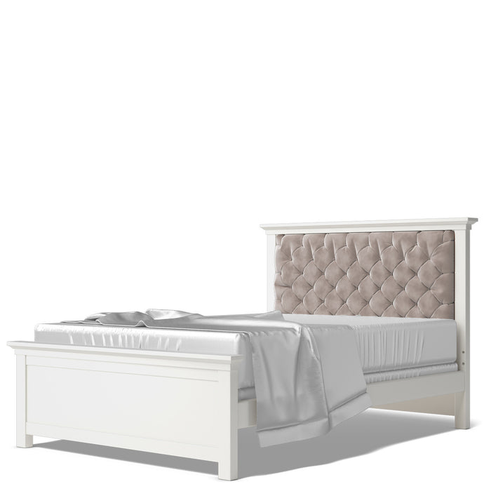 Romina Furniture Karisma Full Bed w/ Tufted Headboard