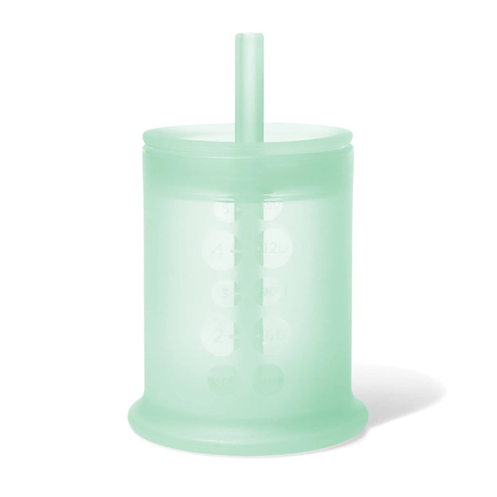 Olababy Silicone Training Cup with Lid + Straw - 5oz.