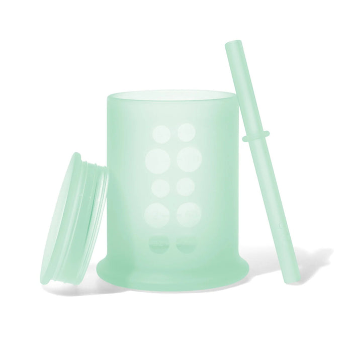 Olababy Silicone Training Cup with Lid + Straw - 5oz.