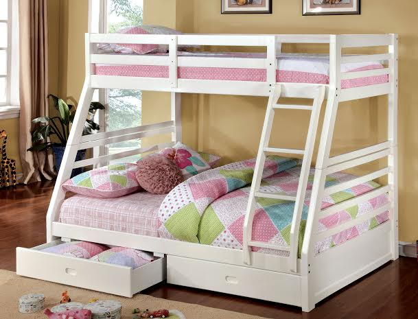 Furniture of America California III Twin/Full Bunk Bed