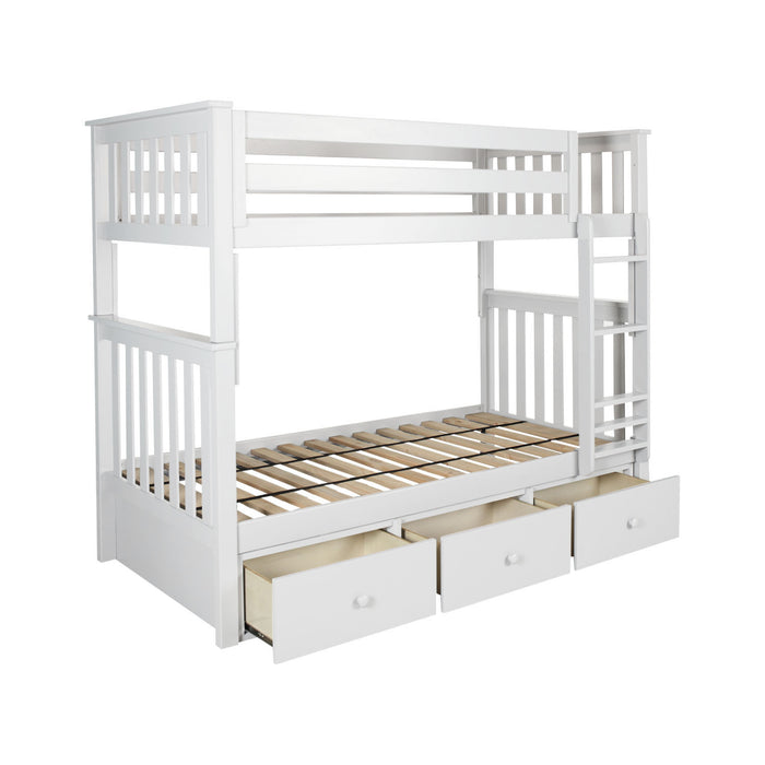 Jackpot Kids Bristol Twin Bunk Bed with Ladder