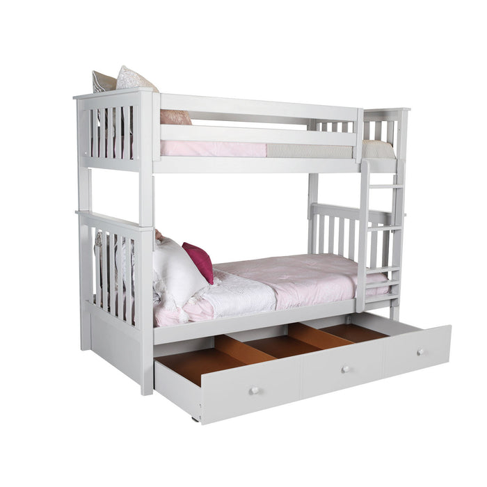 Jackpot Kids Bristol Twin Bunk Bed with Ladder