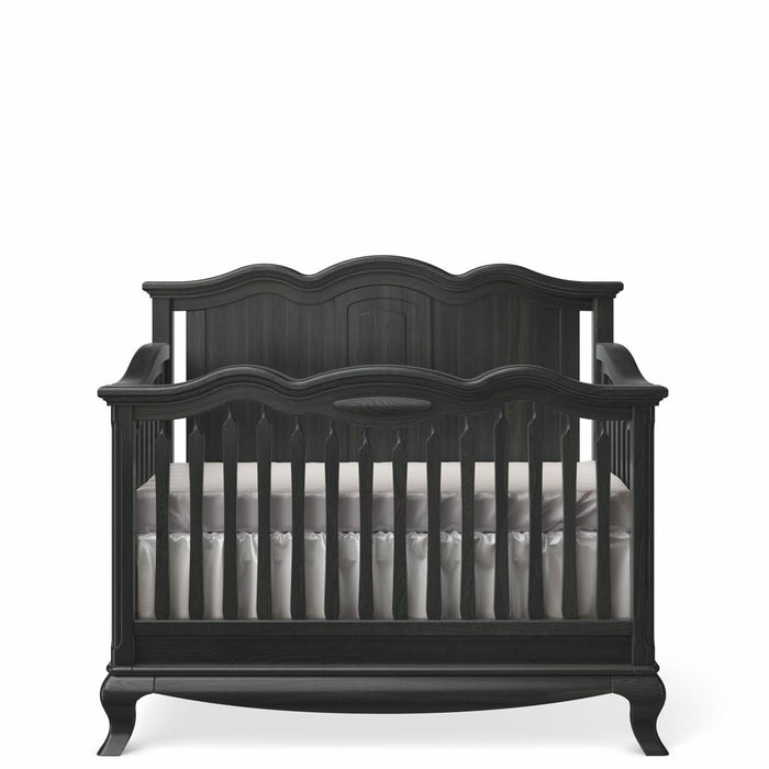 Romina Furniture Cleopatra Convertible Crib w/ Solid Back