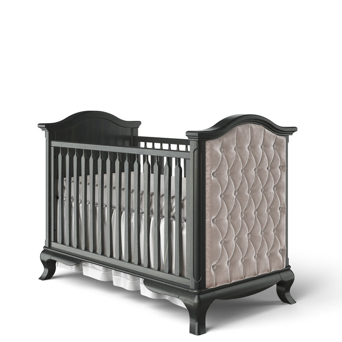 Romina Furniture Cleopatra Classic Crib w/ Tufted Sides
