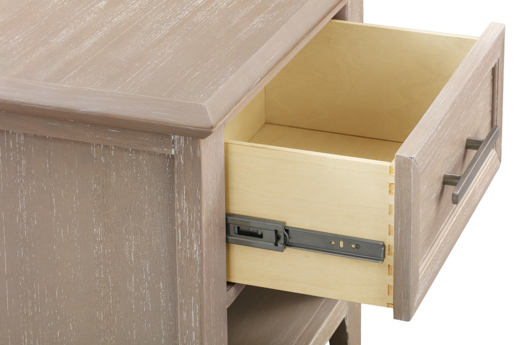 Monogram by Namesake Beckett Rustic Nightstand, Sandbar