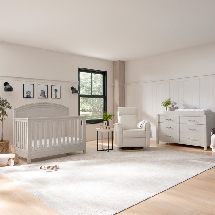 Monogram by Namesake Hemsted 2 Piece Nursery Set - Convertible Crib + Double Dresser