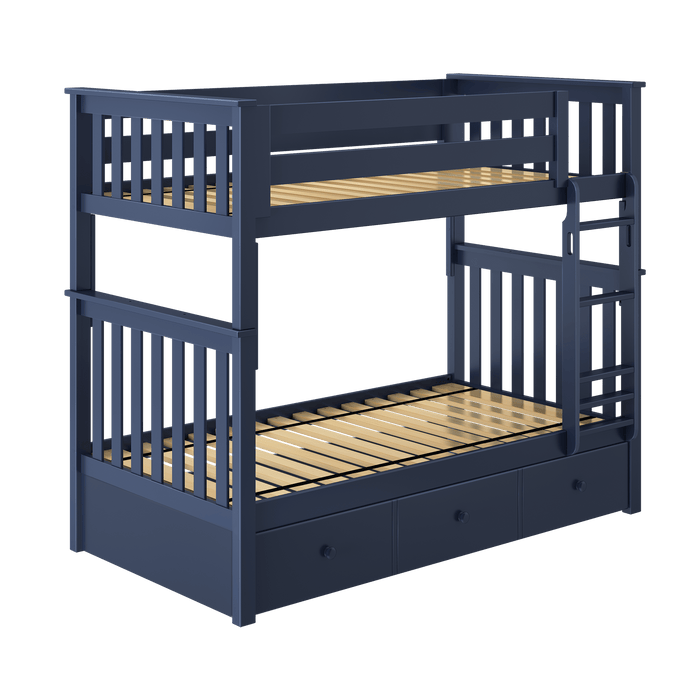 Jackpot Kids Bristol Twin Bunk Bed with Ladder