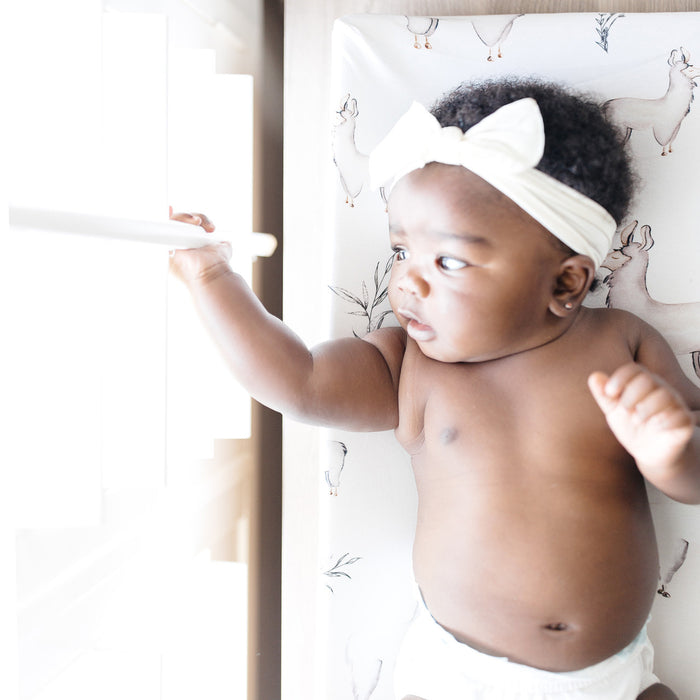 Oilo Llama Jersey Changing Pad Cover