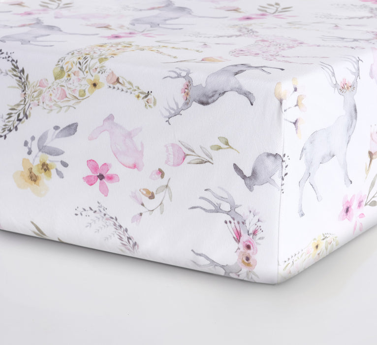 Oilo Fawn Jersey Crib Sheet