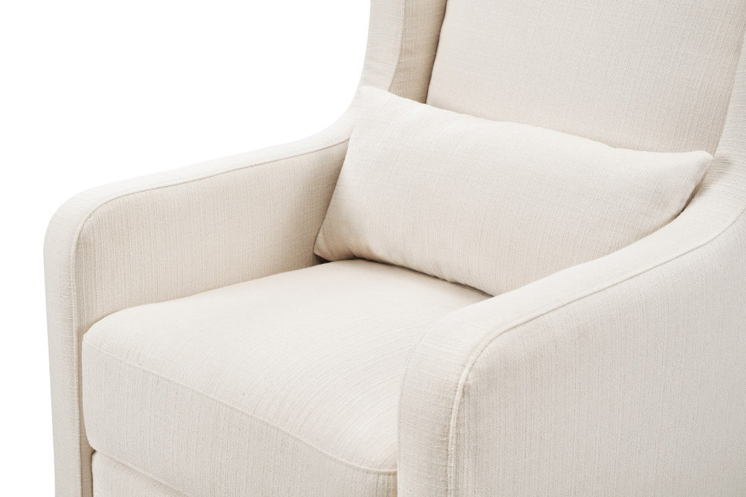 Davinci Adrian Swivel Glider with Storage Ottoman