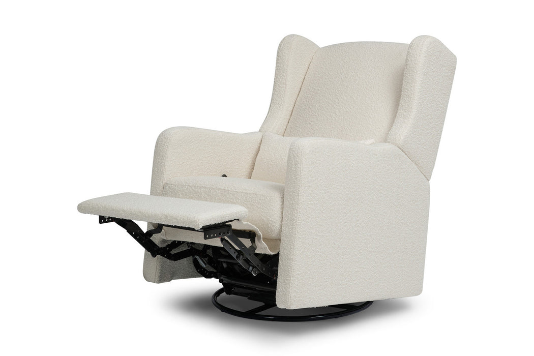 Davinci Arlo Recliner and Swivel Glider in Ivory Boucle