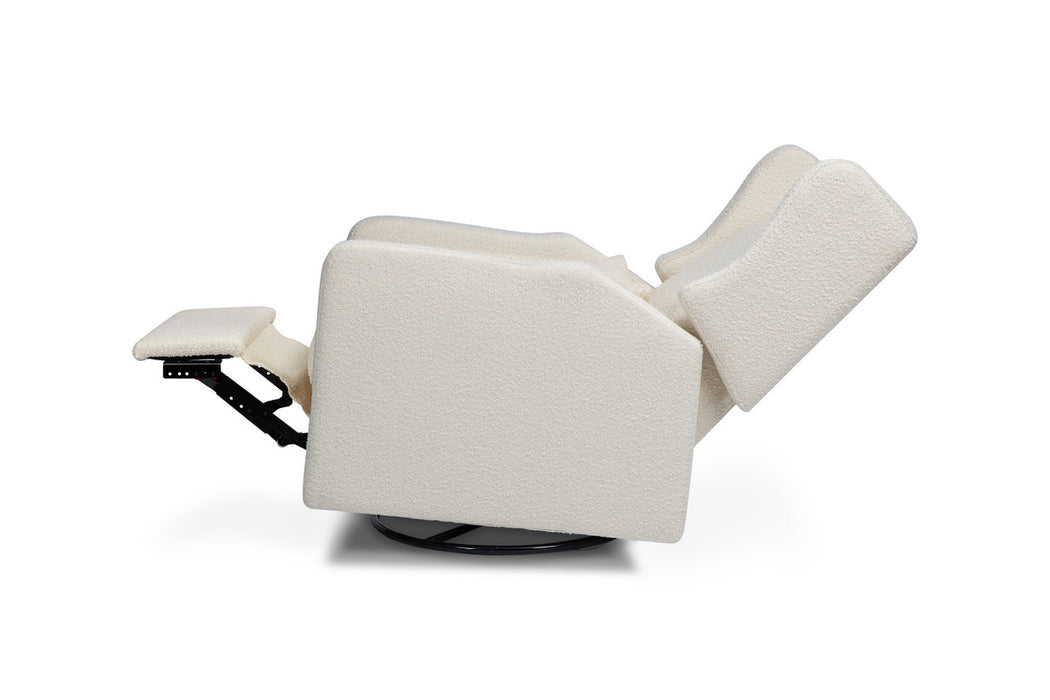 Davinci Arlo Recliner and Swivel Glider in Ivory Boucle