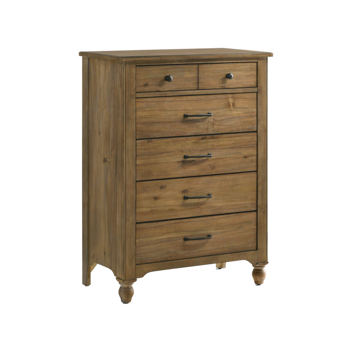 Westwood Highland 5 Drawer Chest, Sand Dune