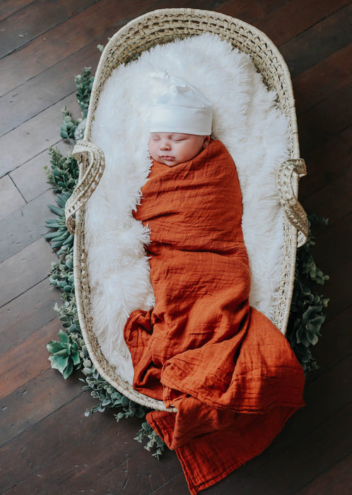 Sugar + Maple Classic Muslin Blanket