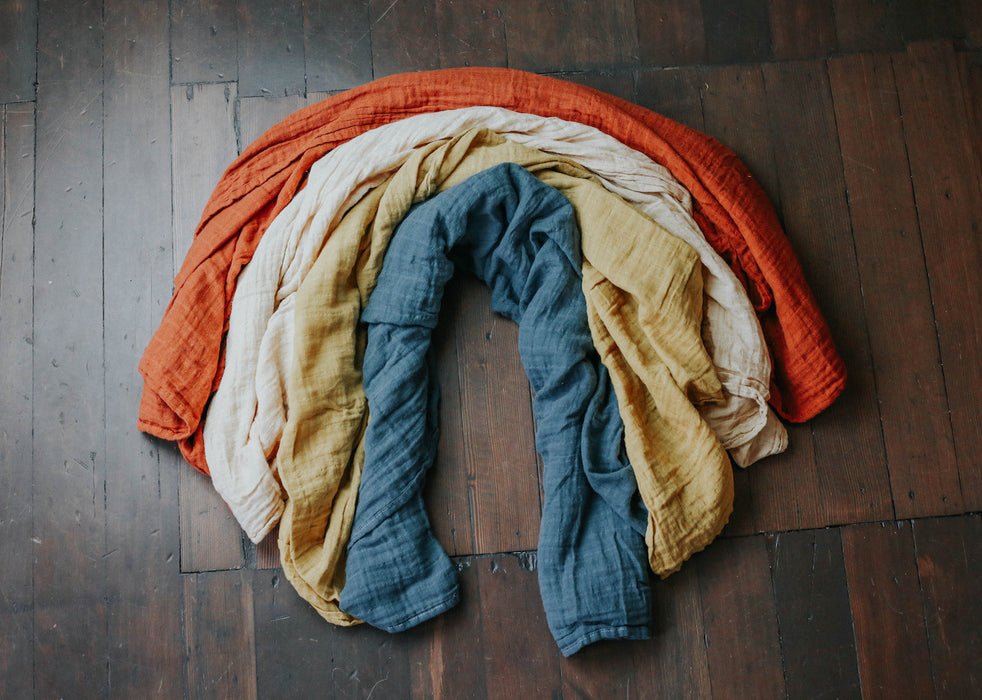 Sugar + Maple Classic Muslin Blanket