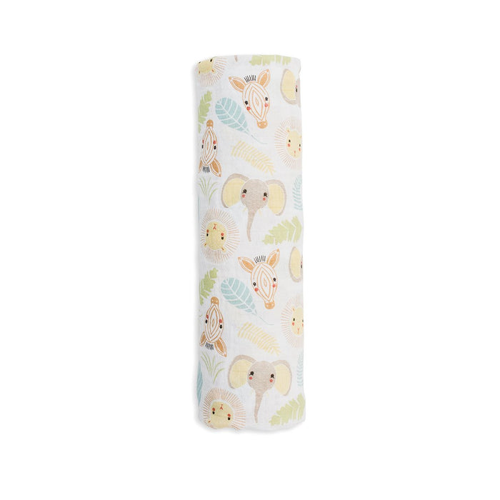 Lulujo Jungle Safari Cotton Swaddle Blanket