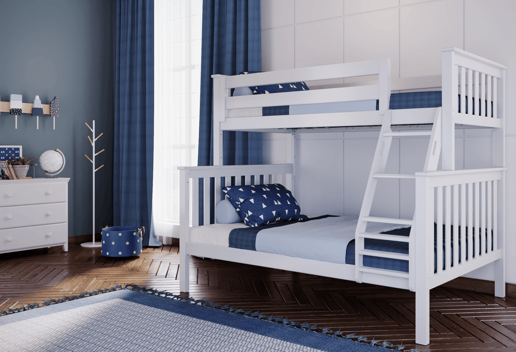 Jackpot Kids Kent Twin-over-Full Bunk Bed with Ladder