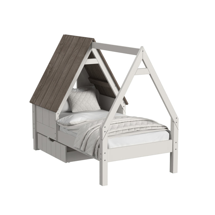 Westwood Lodge Twin Bed w/ Half Roof & Window