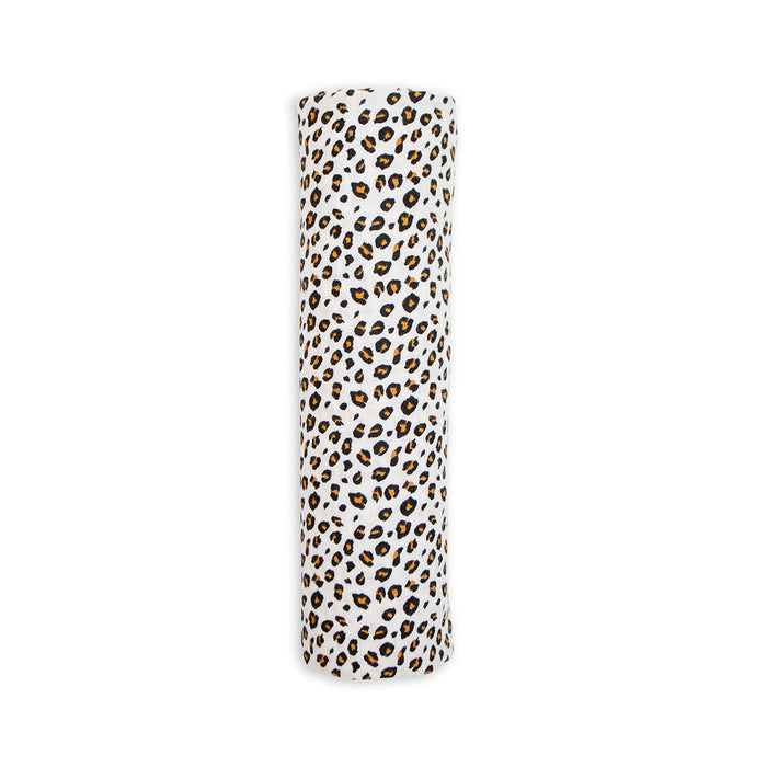 Lulujo Leopard Bamboo Swaddle Blanket