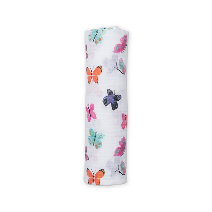 Lulujo Butterfly Cotton Swaddle Blanket