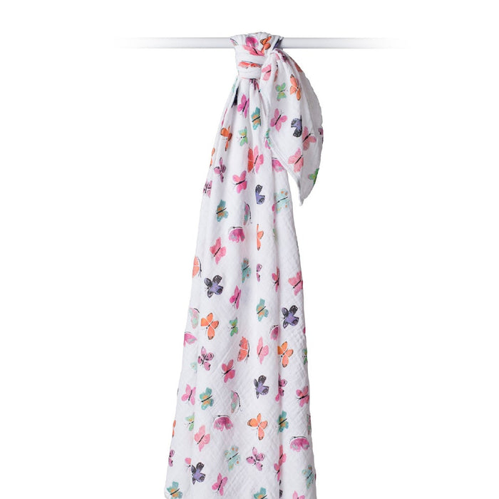 Lulujo Butterfly Cotton Swaddle Blanket