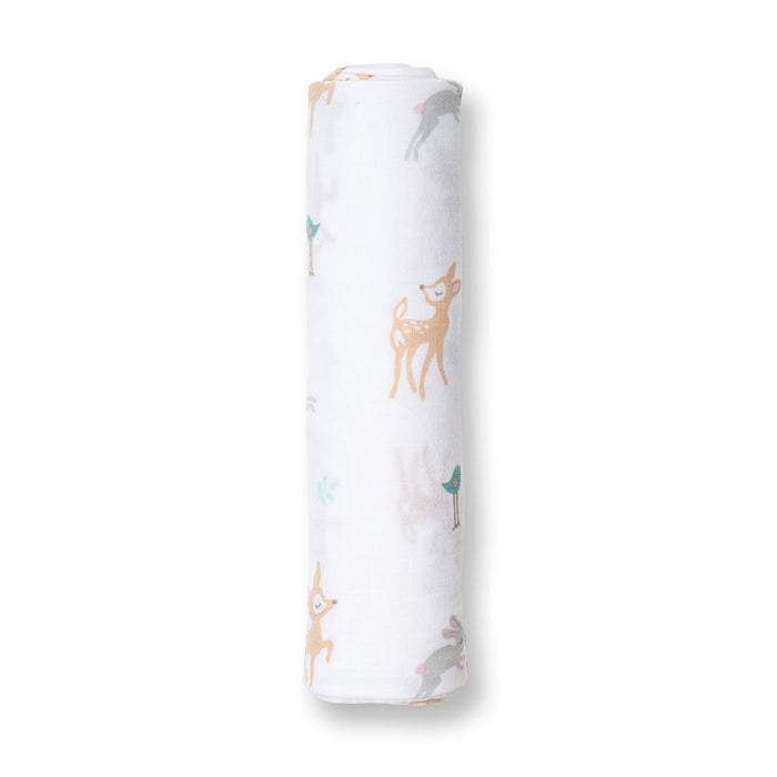 Lulujo Little Fawns Cotton Swaddle Blanket