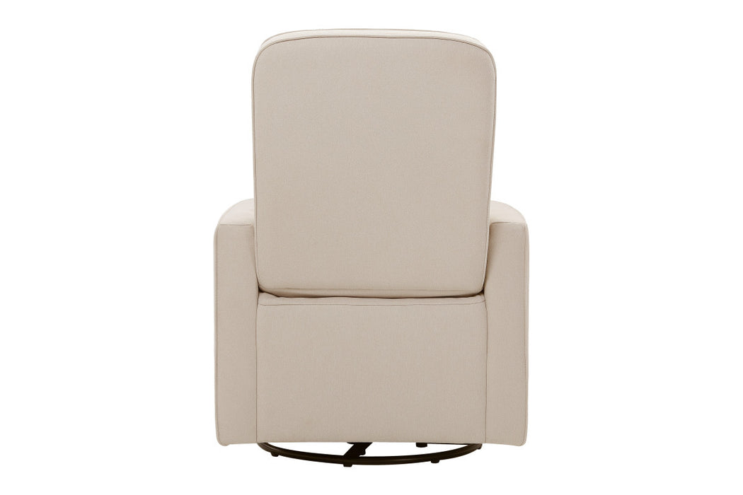 Davinci Olive Swivel Glider with Bonus Ottoman