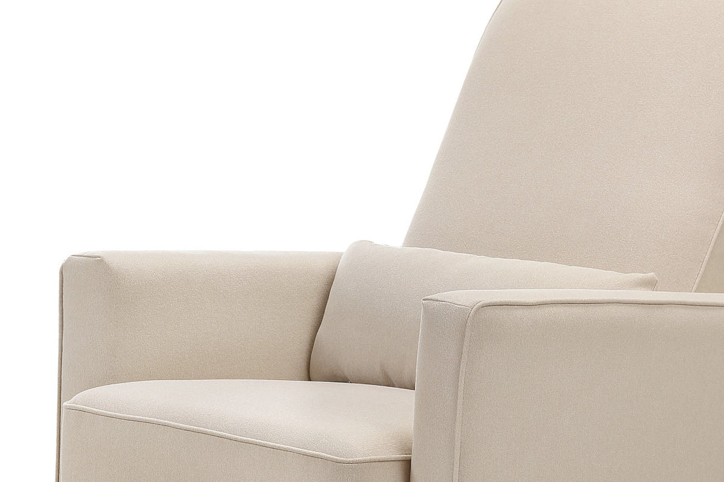 Davinci Olive Swivel Glider with Bonus Ottoman