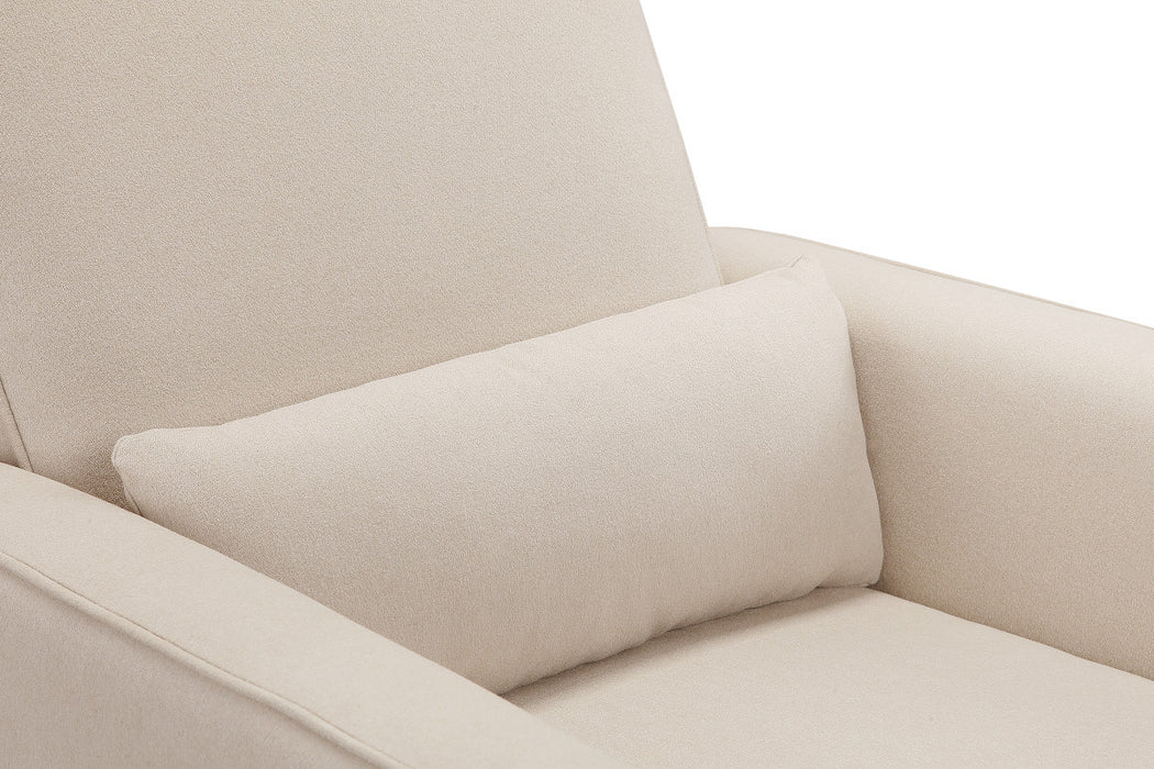 Davinci Olive Swivel Glider with Bonus Ottoman