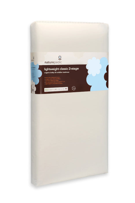 Naturepedic Lightweight Organic Cotton Classic 2-Stage Crib Mattress