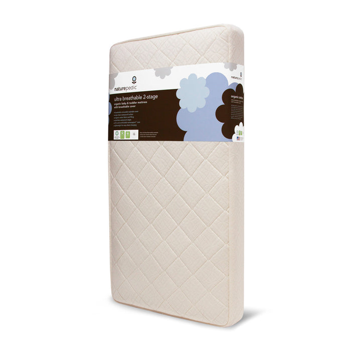 Naturepedic Organic Cotton Ultra Breathable 2-Stage Crib Mattress