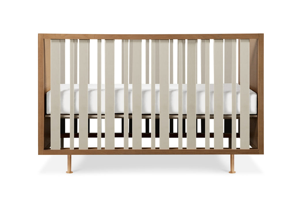 Nursery Works Novella Crib, Stained Ash/Ivory