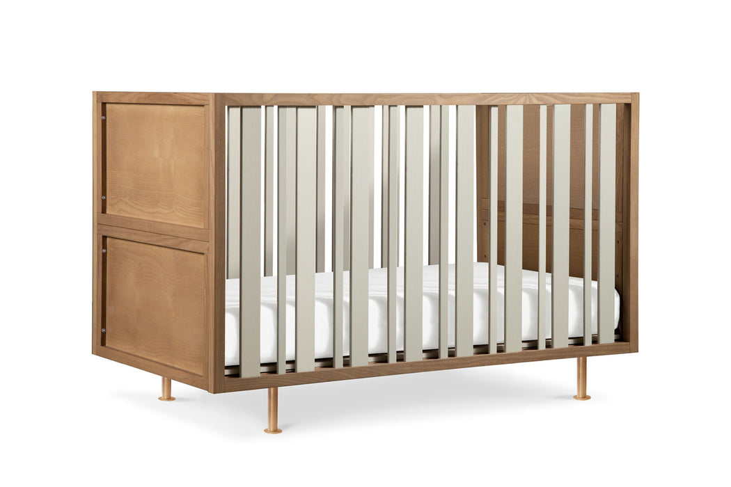 Nursery Works Novella Crib, Stained Ash/Ivory