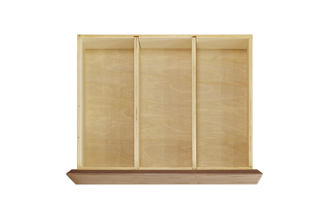 Nursery Works Novella Double Dresser, Stained Ash/Ivory