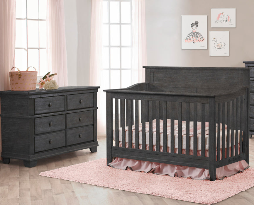 Pali Potenza 2 Piece Nursery Set - Forever Crib + Double Dresser