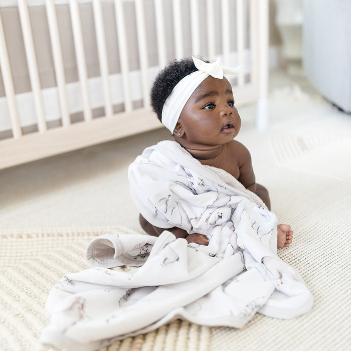 Oilo Llama Jersey Cuddle Blanket