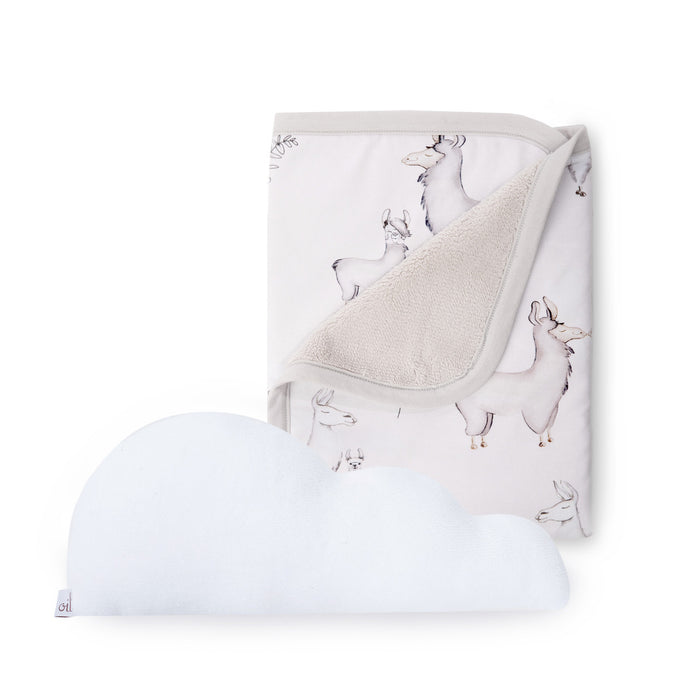 Oilo Llama Jersey Cuddle Blanket