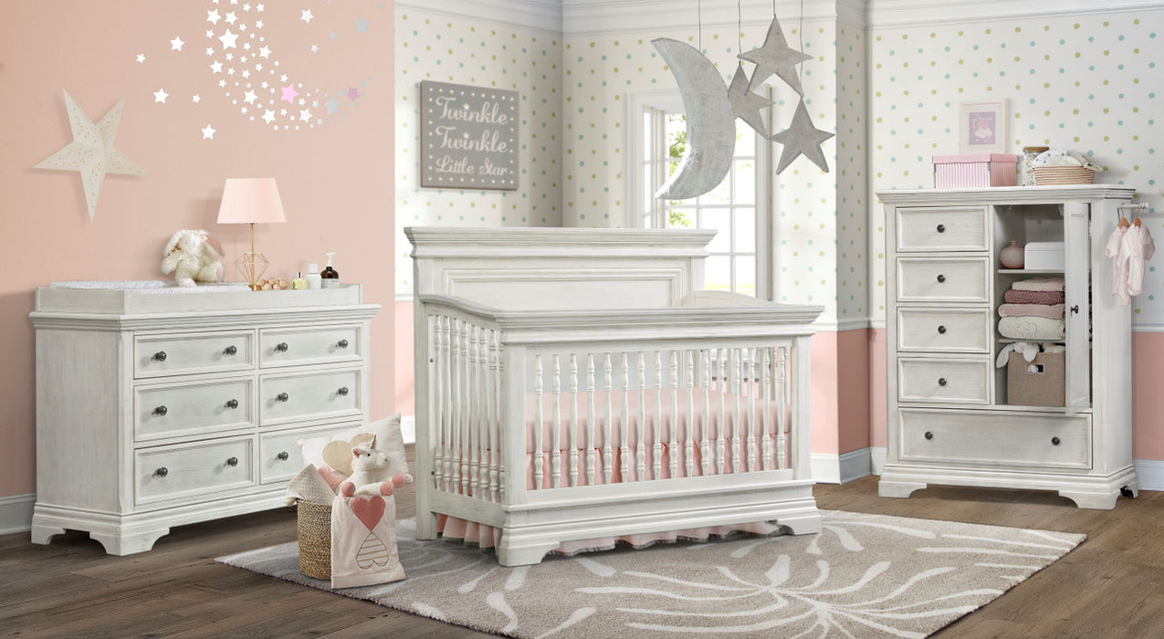 Westwood Olivia 3-Piece Nursery Set – Flat Top Crib, Dresser & Chifforobe