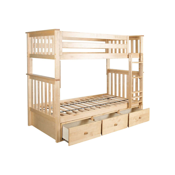 Jackpot Kids Bristol Twin Bunk Bed with Ladder