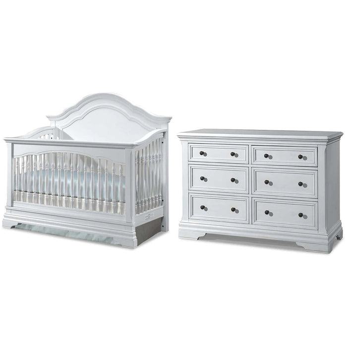 Stella Baby & Child Athena Crib + Dresser Nursery Set, Belgium Cream