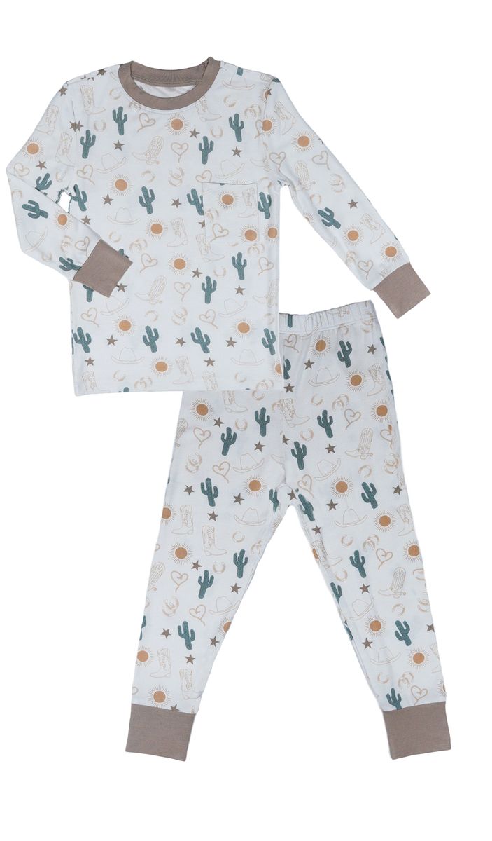 Everly Grey Rodeo Emerson Kids Pajama Pant Set