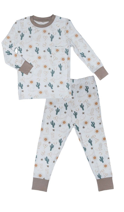 Everly Grey Emerson Kids 2-Piece PJ Set, Rodeo